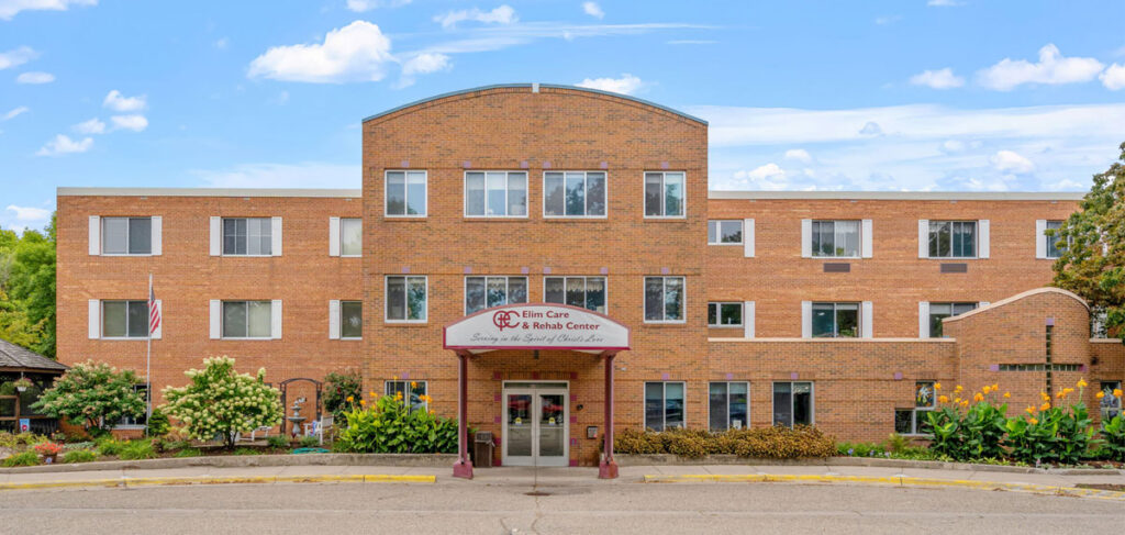 Exterior view of Elim Wellspring nursing home in Princeton, Minnesota